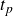 t Subscript p