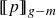 left bracket left bracket p right bracket right bracket Subscript g minus m