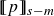 left bracket left bracket p right bracket right bracket Subscript s minus m