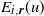 upper E Subscript i comma bold italic r Baseline left parenthesis u right parenthesis