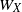 upper W Subscript upper X