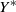 upper Y Superscript asterisk