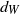 d Subscript upper W