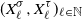 left parenthesis upper X Subscript script l Superscript sigma Baseline comma upper X Subscript script l Superscript tau Baseline right parenthesis Subscript script l element of double struck upper N