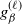g Subscript beta Superscript left parenthesis script l right parenthesis