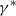 gamma Superscript asterisk