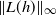 StartMetric upper L left parenthesis h right parenthesis EndMetric Subscript normal infinity