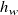 h Subscript w