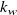 k Subscript w