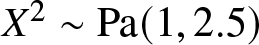 upper X 2 tilde Pa left parenthesis 1 comma 2.5 right parenthesis