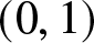 left parenthesis 0 comma 1 right parenthesis