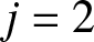 j equals 2