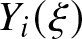 Yi left parenthesis xi right parenthesis