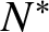 upper N asterisk