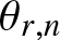 theta r comma n