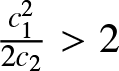 c 122 c 2 greater than 2