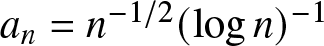 an equals n minus 1 slash 2 left parenthesis logn right parenthesis minus 1