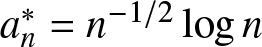an asterisk equals n minus 1 slash 2 logn