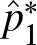 p caret 1 asterisk