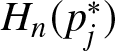 Hn left parenthesis pj asterisk right parenthesis