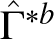 upper Gamma caret asterisk b