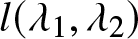 l left parenthesis lamda 1 comma lamda 2 right parenthesis