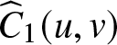 upper C caret 1 left parenthesis u comma v right parenthesis