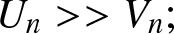Un greater than greater than Vn semicolon