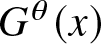 upper G theta left parenthesis x right parenthesis