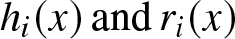 hi left parenthesis x right parenthesis andri left parenthesis x right parenthesis