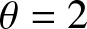 theta equals 2