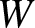 upper W