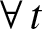 for all t