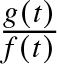 g left parenthesis t right parenthesis f left parenthesis t right parenthesis