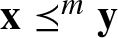 x precedes above single line equals sign my