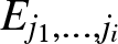 Ej 1 comma ellipsis comma ji