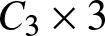 upper C 3 times 3