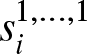 si 1 comma ellipsis comma 1