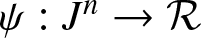 psi colon Jn right arrow script upper R