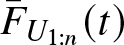 upper F bar upper U 1 colon n left parenthesis t right parenthesis