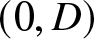 left parenthesis 0 comma upper D right parenthesis