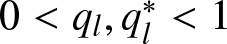 0 less than ql comma ql asterisk less than 1