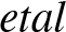 etal