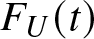 FU left parenthesis t right parenthesis