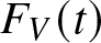 FV left parenthesis t right parenthesis
