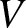 upper V