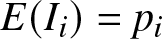 upper E left parenthesis Ii right parenthesis equals pi