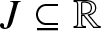upper J subset of or equal to double struck upper R