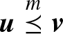 u backslash stackrelm precedes above single line equals sign v