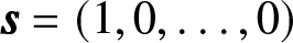 backslash pmbs equals left parenthesis 1 comma 0 comma ellipsis comma 0 right parenthesis